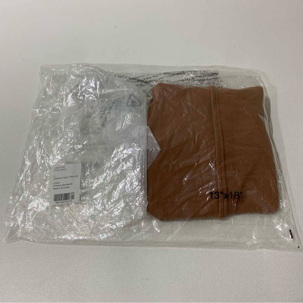 NEW - Lululemon Align Sports Bra A/B - size 4 - Brown - Picture 6 of 7